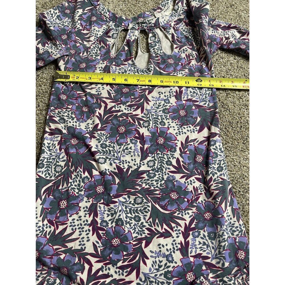 FREE PEOPLE Intimately Womens Floral Bodycon Mini Dress Keyhole Neckline Small - Picture 6 of 6